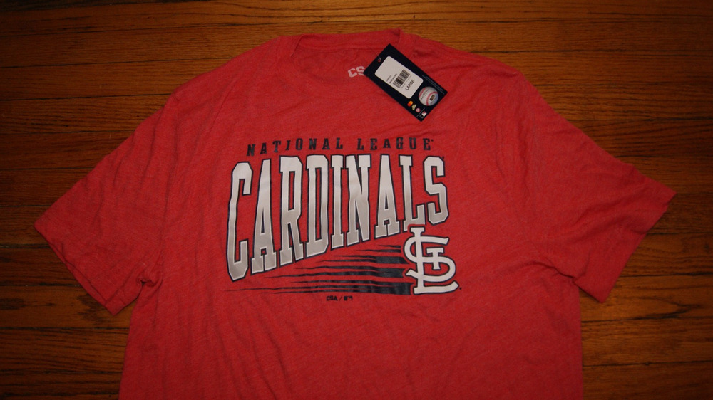 NWT St Louis Cardinals Soft Red Large TShirt NEW With Tags! CSA 50/50